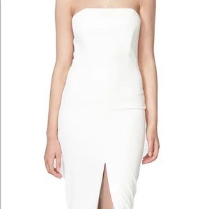 Bardot Strapless Sleeveless White Dress NWT